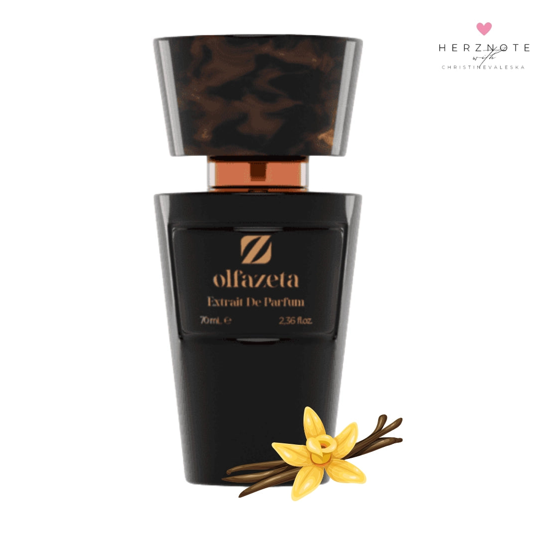 Hergestellt von Chogan: Olfazeta Extrait de Parfum steht für luxuriöse Duftalternativen mit intensiven, hochwertigen Duftnoten. Eine edle, süss, gourmandige Komposition, inspiriert von den feinsten Designer-Düften.