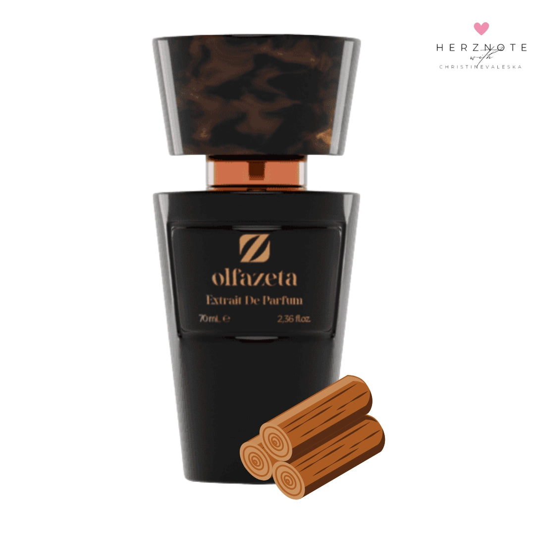 Hergestellt von Chogan: Olfazeta Extrait de Parfum steht für luxuriöse Duftalternativen mit intensiven, hochwertigen Duftnoten. Eine edle, holzige Komposition, inspiriert von den feinsten Designer-Düften.