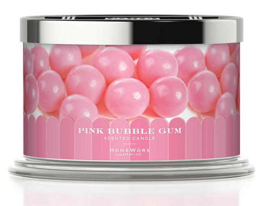 PINK BUBBLE GUM 4 Docht Duftkerze 510g